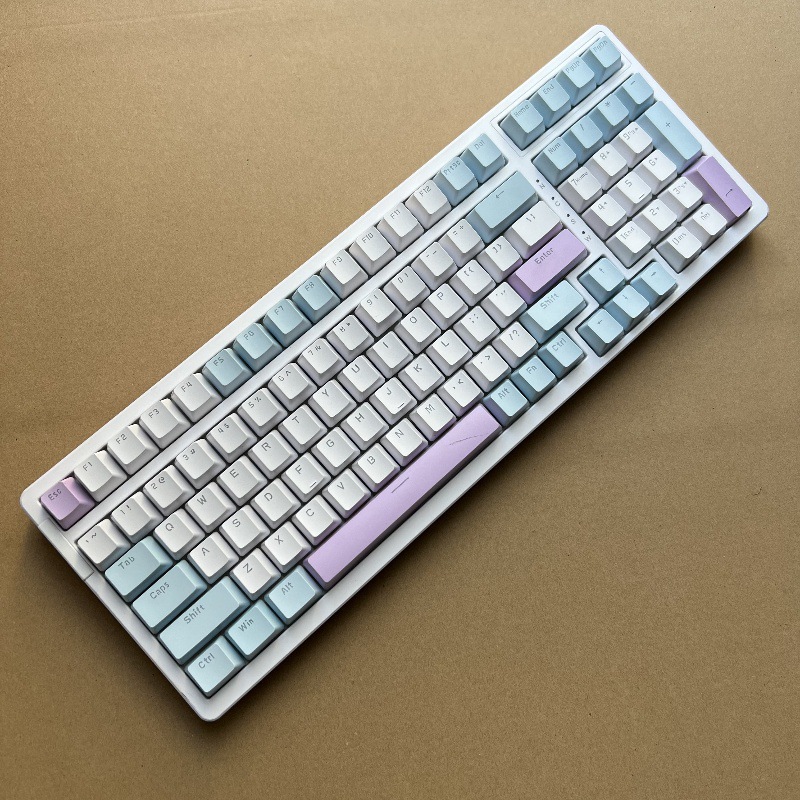 Sensonny-9 second-hand mechanical keyboard, 104 keys, 87 keys, black switch, brown switch, red switch, blue switch, mixed light, color-matching, green claw. 
