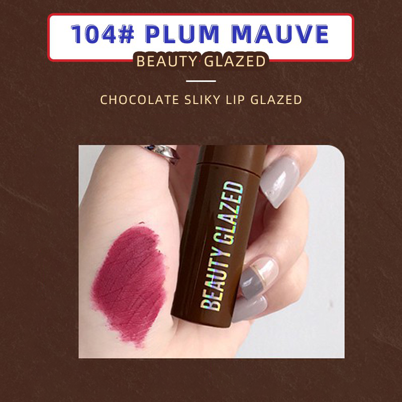 Beauty Glazed Chocolate Lipstick - 104# Plum Mauve