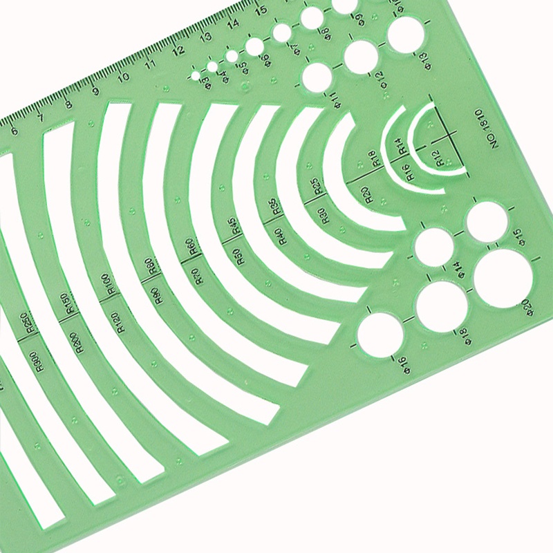 Top Architectural Templates Landscaping Architecture Drafting Ruler Shapes Drawing Stencils for School Work Green Plasti. 