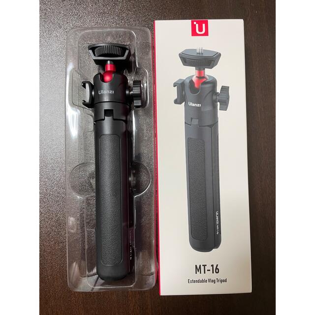 Ulanzi MT-16 Camera Tripod Stand, Mini Tabletop Selfie Stick Tripod with Cold Shoe, Travel Tripod for iPhone 12 Canon G7X Mark III Sony ZV-1 RX100 VII A6600 Vlogging Filmmaking. 