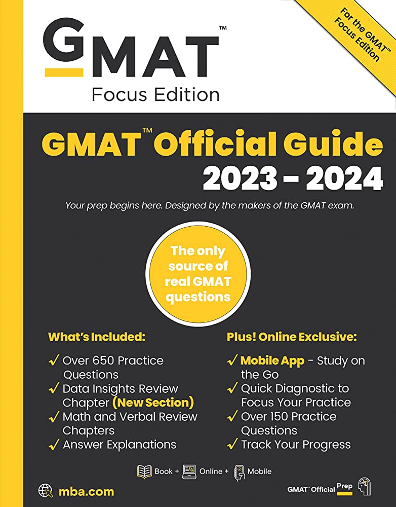 GMAT Official Guide 2023-2024, Focus Edition by GMAC