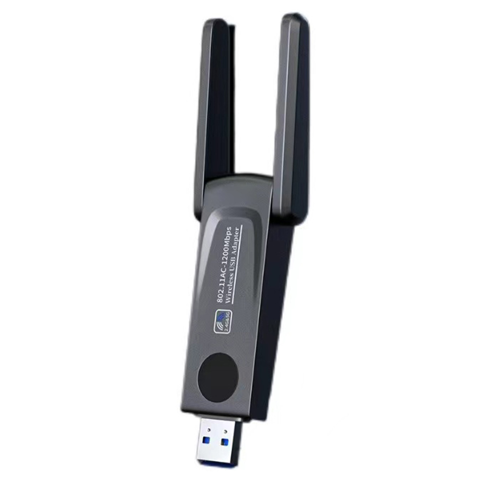 1200Mbps USB 3.0 Wireless Network Card Dual Band 2.4G 5Ghz WiFi Adapter Dual Antenna Lan Ethernet Adapter for Desktop Laptop. 