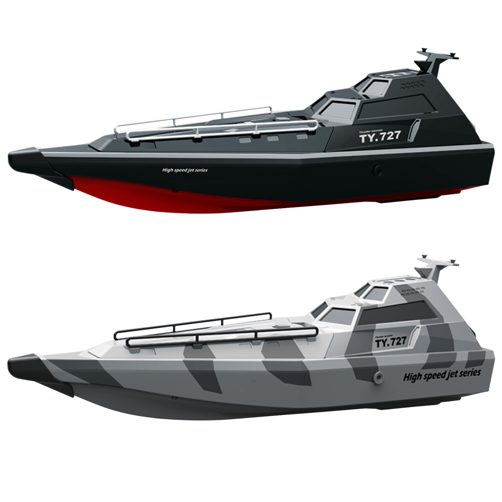 GC TY727 2.4GHz RC Turbojet Pump Boat High-Speed Remote Control Jet Boat With Low Battery Alarm Function For Kids Gifts. 