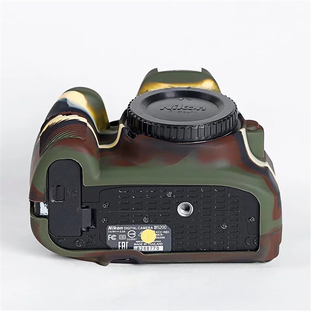 Soft Silicone Armor Camera Body Case for Nikon D5100 D5200 D3300 D3400 D7100 D7200 D5500 D5600 D600 D610 D750 D850 Rubber Cover. 