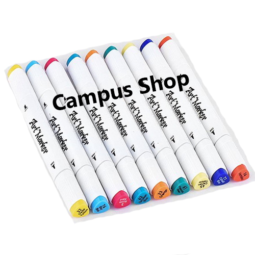 Baile Art Marker Pen Flat/Thick Tip 48 Colours Box for Artists .. 