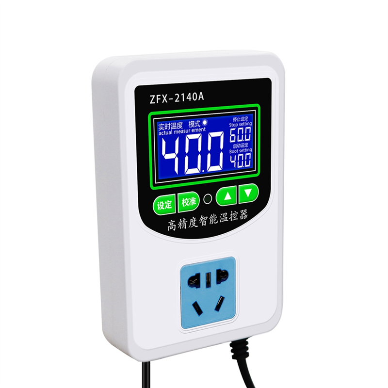 ZFX-2140A High Precision Intelligent Thermostat Temperature Controller Switch US Plug. 