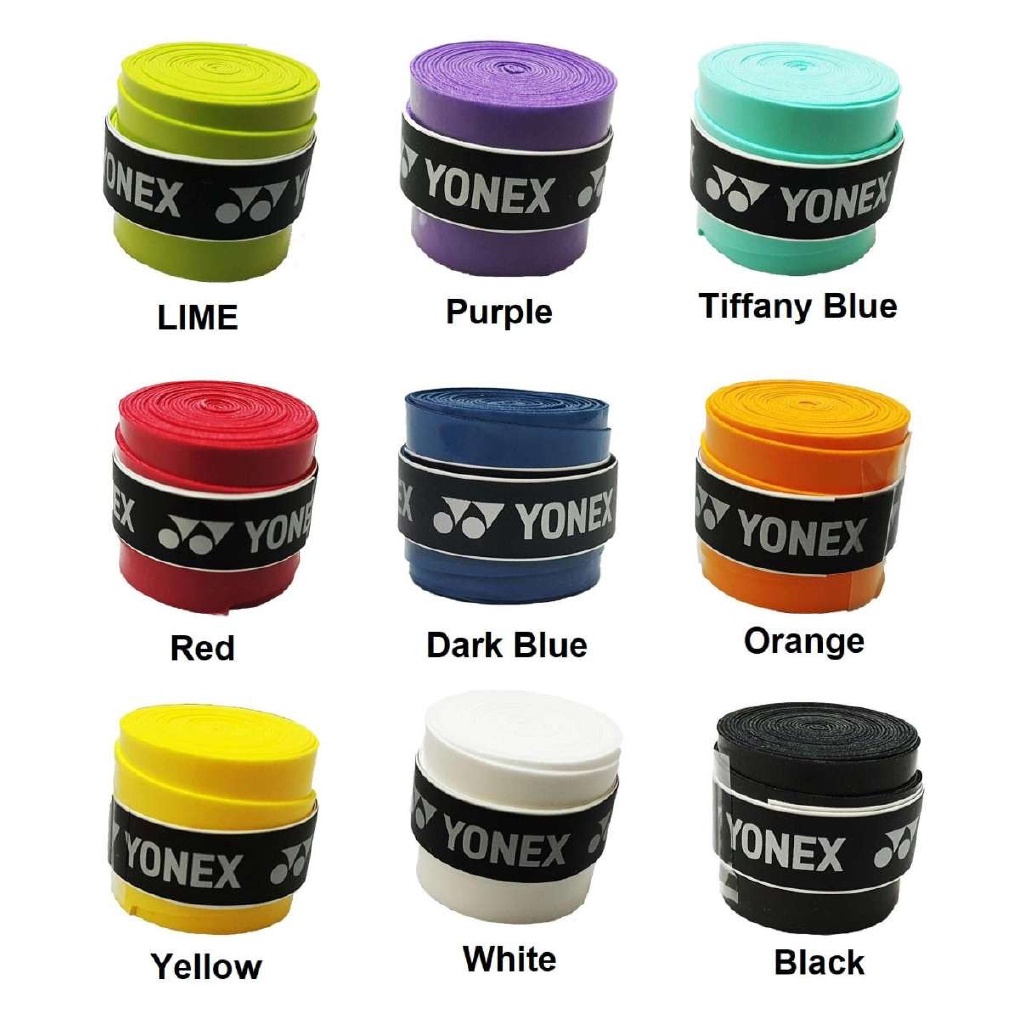 Yonex Racket Grip Absorb Moisture Badminton Handle Tape - Set Of 2 Pieces - Ensure A Secure And Comfortable Grip. 