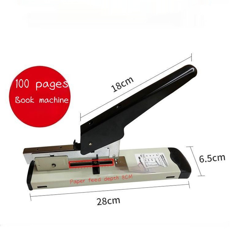Large Capacity Paper Binding Stapler Heavy Duty Stapler Office Bookbinding Stapling Staples Hand Operated Stapler 100/240 Sheets minghao. 