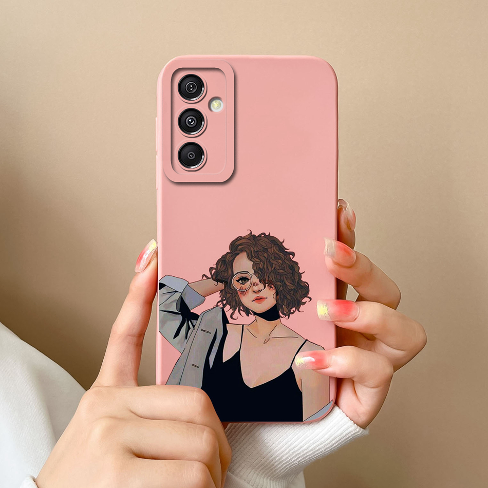 For Samsung Galaxy A15 Phone Case Cartoon Liquid Silicone Full Coverage Anti Drop Bumper For Samsung A15 A 15 4G 5G Back Cover. 