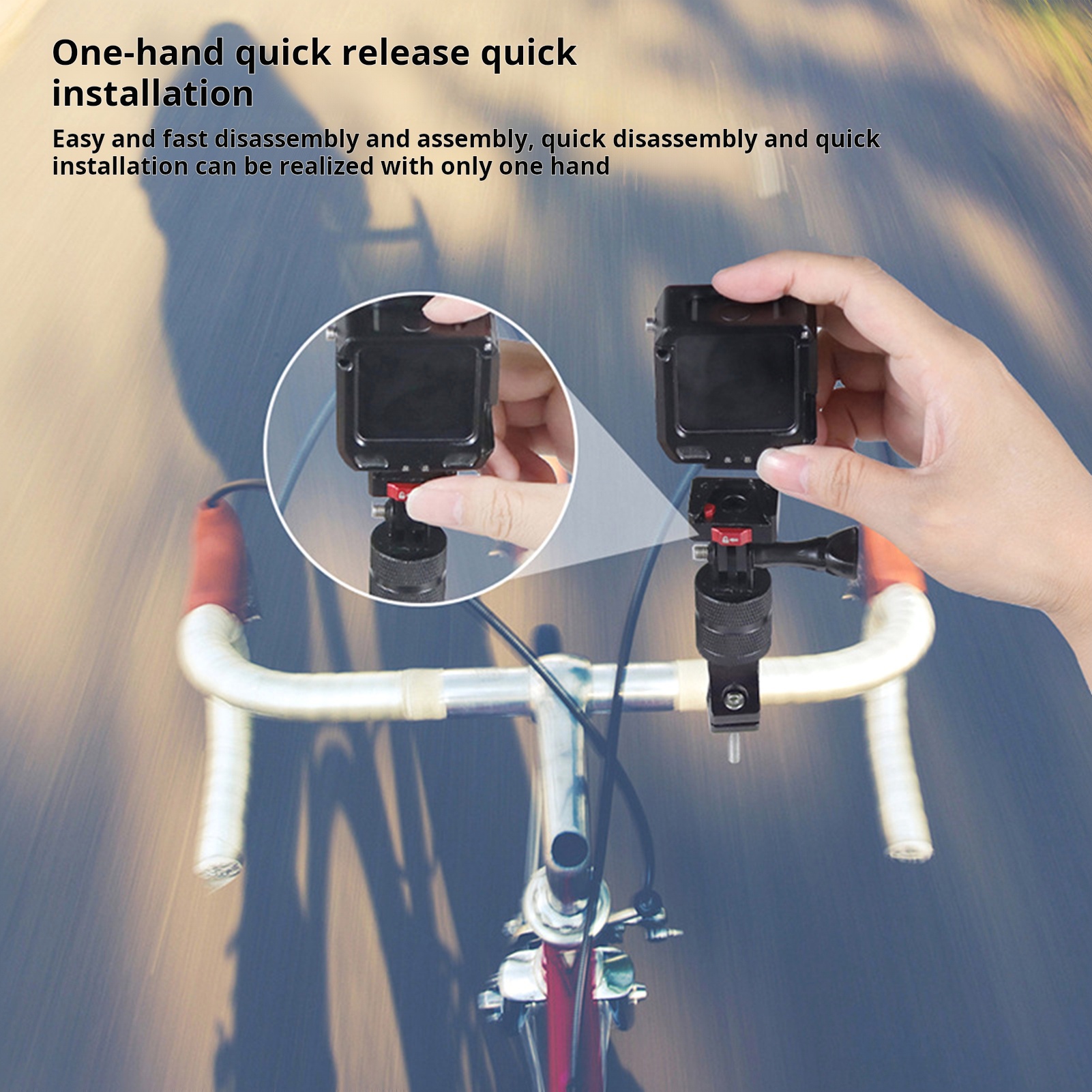Camera Stand Ultra Stable Sports Camera Mount with Quick Release Anti-shake Technology for Cell Phones Lightweight Easy to Install Rustproof Bracket for High Stability Mini Quick Release Mount. 