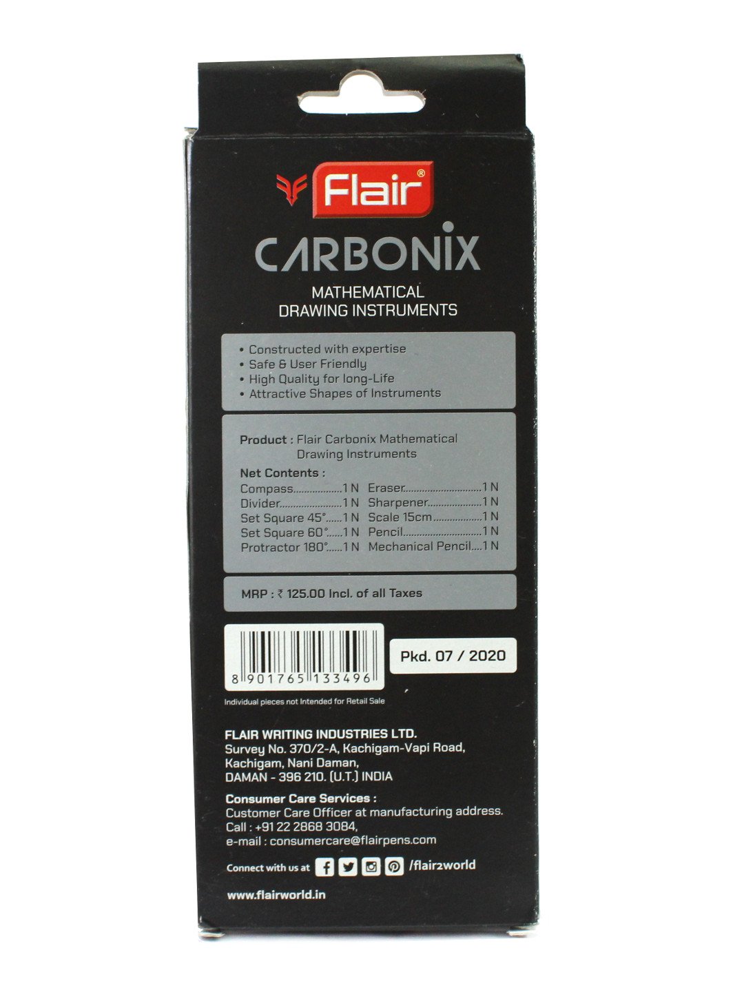 Flair Carbonix Mathematical Geometry Box. 