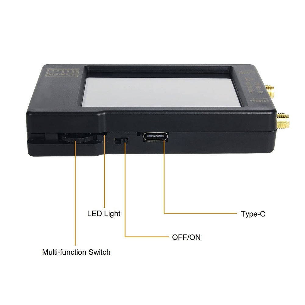 Handheld RF Spectrum Analyzer 2.8 Inch Display Built-in Battery. 