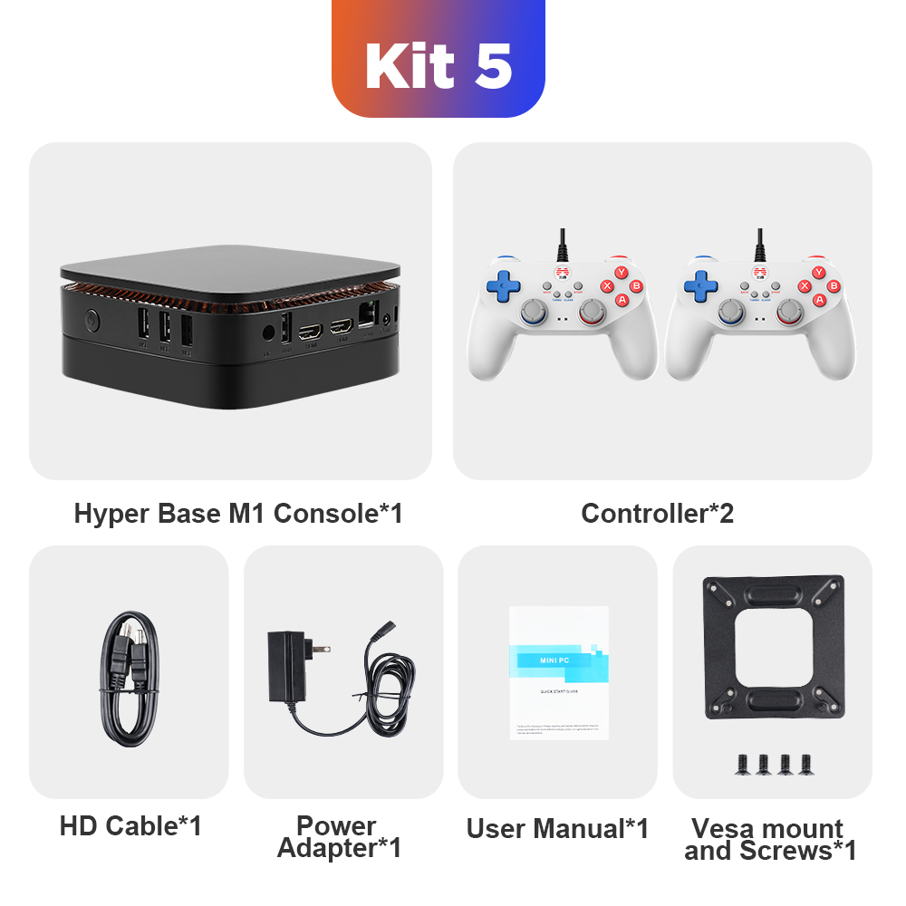 N5105 Gaming Box Retro Video Game Console WIN 11+Batocera OS 80+Emulators 2T HDD For PS3/PS2/PS1/Wii/XBOX/N64/DC/SS 52000+ Games. 