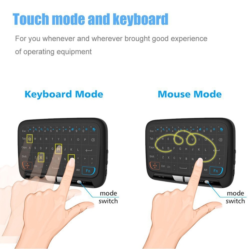 2.4GHz Mini Wireless Keyboard with Touchpad Qwerty Keyboard Portable for Laptop/PC/Tablets/for Windows DropShipping. 