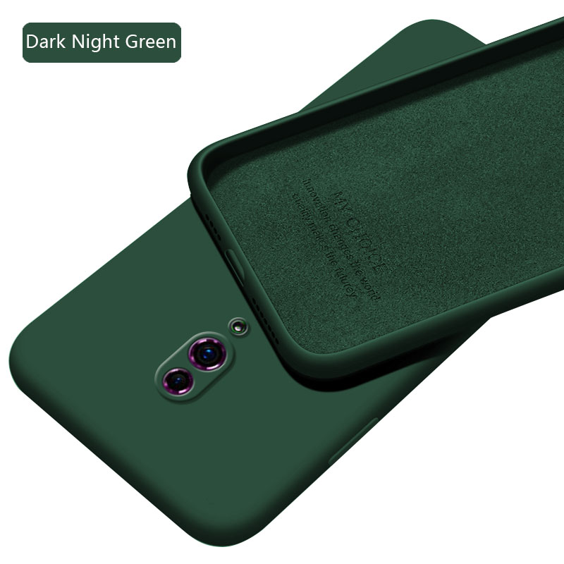 Sroof For OPPO Reno Liquid Silicone Macaron Candy Color TPU Shockproof Soft Phone Case Shell Protector Back Cover. 