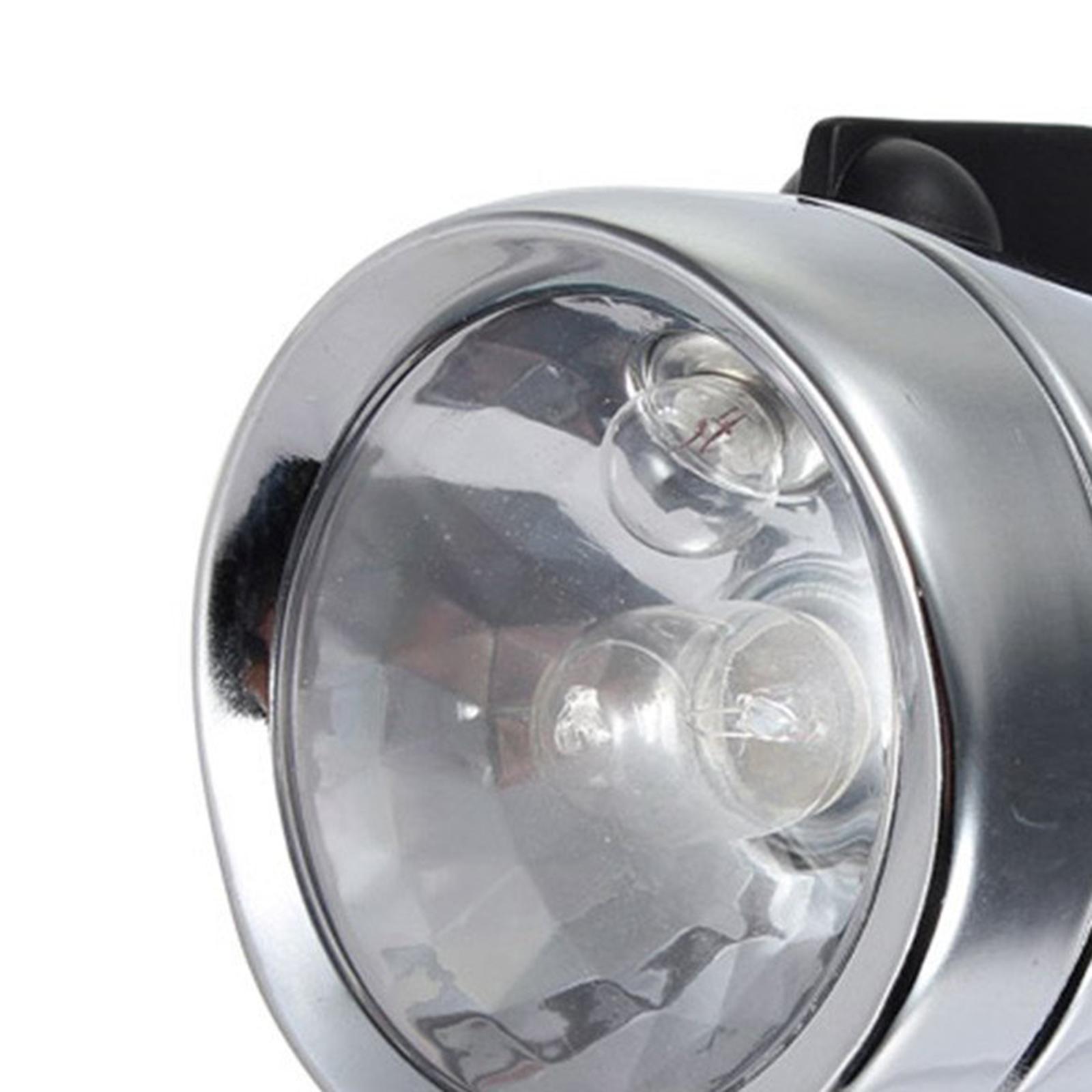 Dynamo Bicycle Light Set Safe Easy Installation Motorized Friction Generator. 