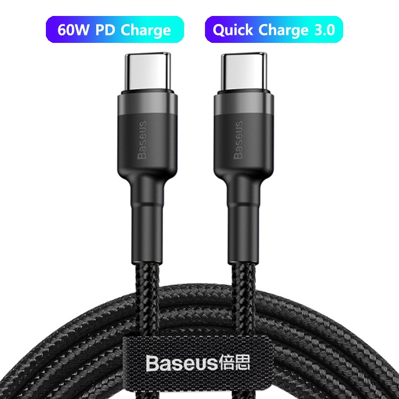 Baseus 100W Fast Charger Cord USB-C Type-c Cable. 