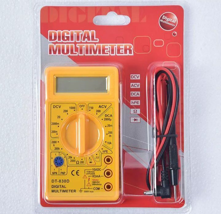Digital Multimeter AVO Meter Measured volt Amp Resistor. 