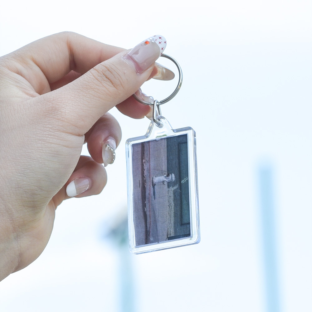 1/5pcs Acrylic Photo Frame Keychain with Tassels Snap-In Custom Insert Photo Acrylic Blank Keyring Clear Blank Picture Keyring. 