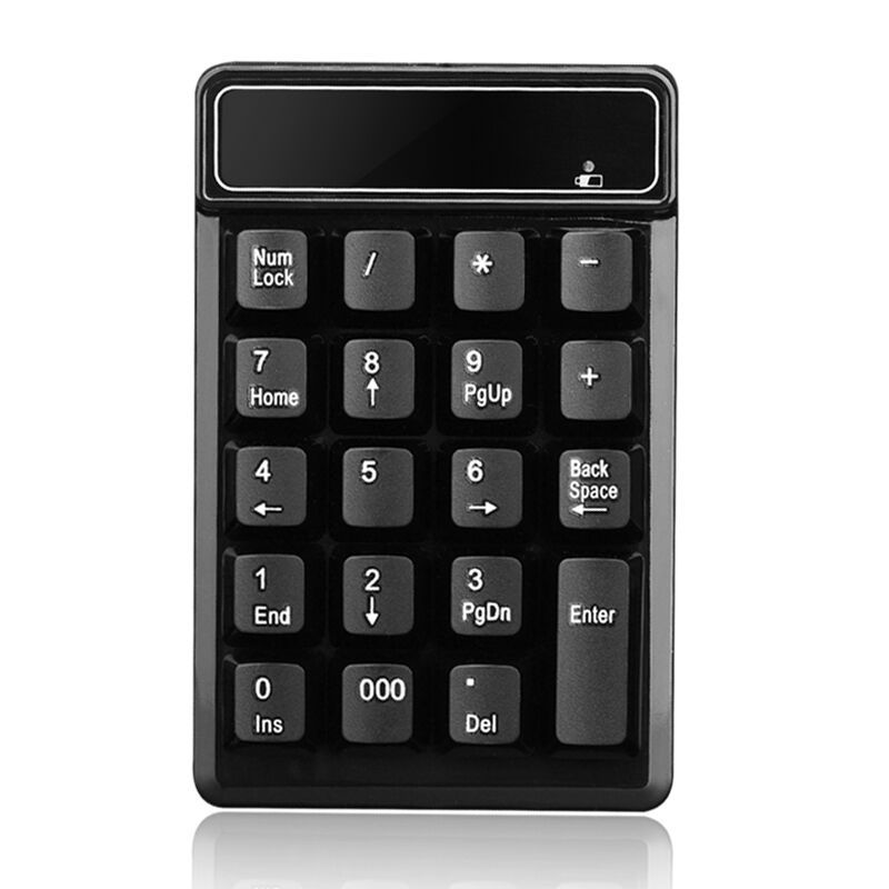 2.4G wireless numeric keypad, floating mechanical feel, bank accounting keyboard, portable 19-key password input. 