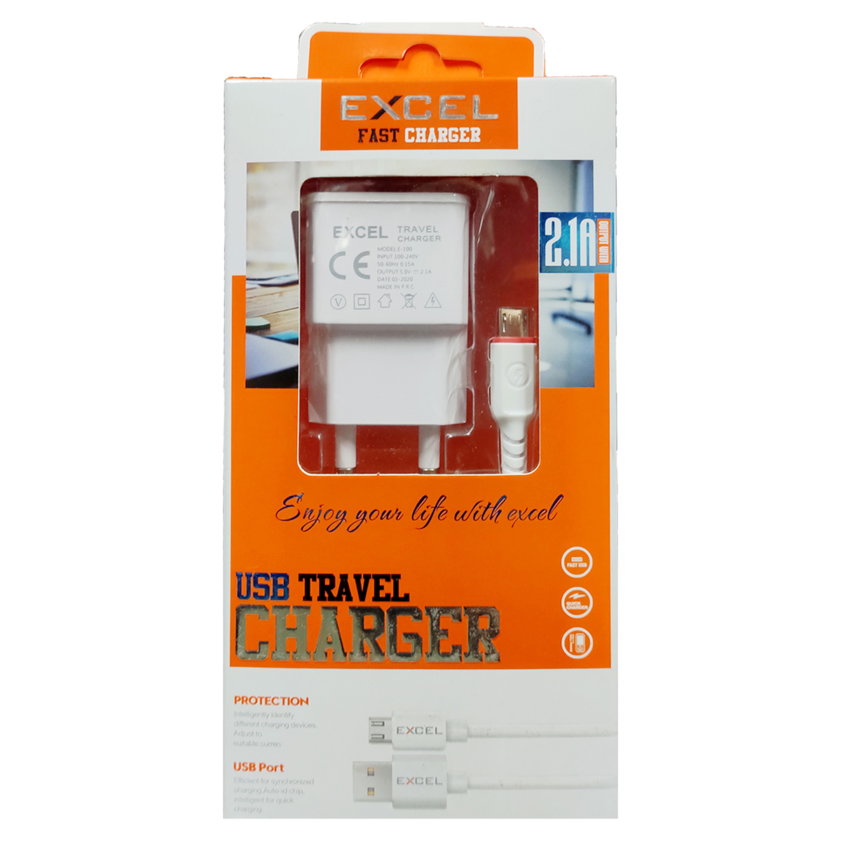 Excel Fast Charger 2.1 A. 