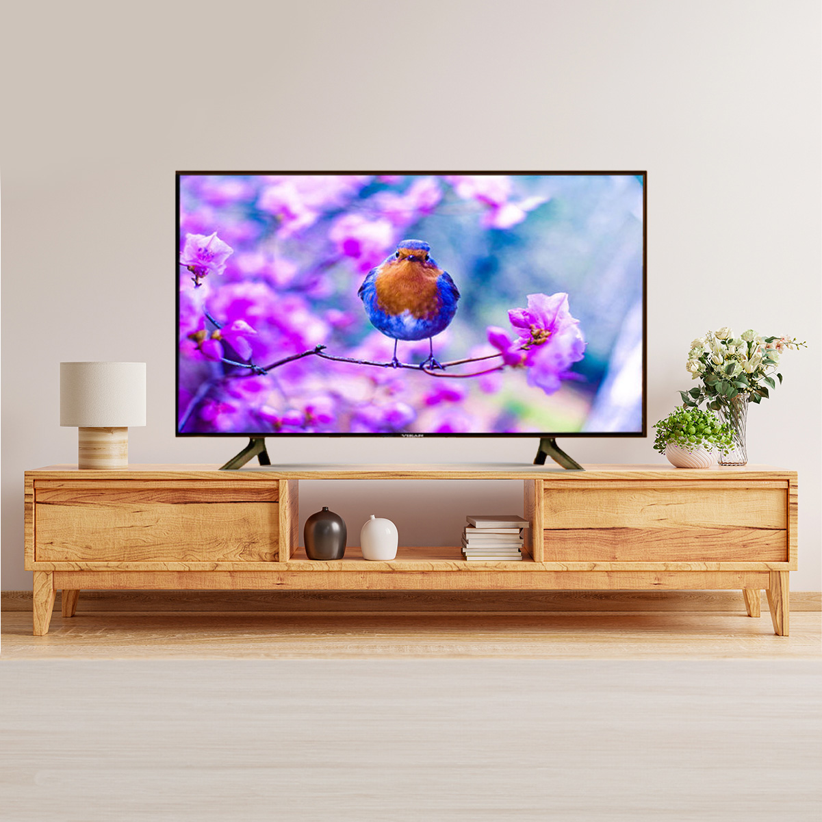 Vikan 43 Inch 4k Supported Smart Android HD LED TV Wi-Fi and 2GB RAM 16GB ROM - Smart Tv