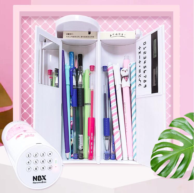 NBX smart electronic code lock pencil case multi-functional technology pencil box large capacity pencil box. 