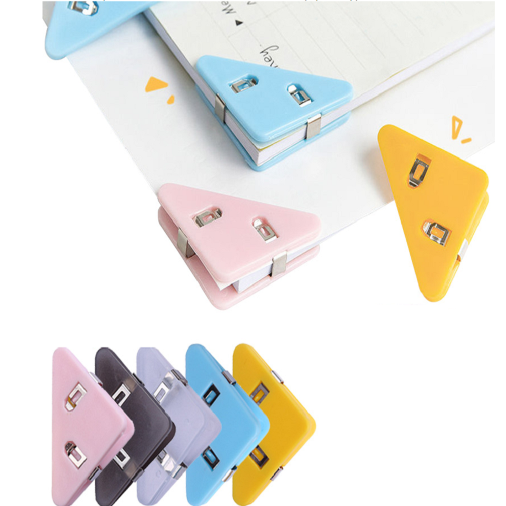 Mini Color Corner Clip Set and Solid Color Page Clips Paper Clip Clip File Index Photo Office School. 