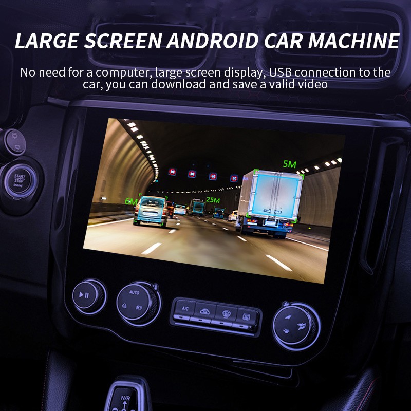 TOHAYIE Android USB Car DVR Dash Camera ADAS 1080P Full HD Video Recorder Night Vision Loop G-sensor 170° Wide Angle Dashcam (with 8G TF Card). 