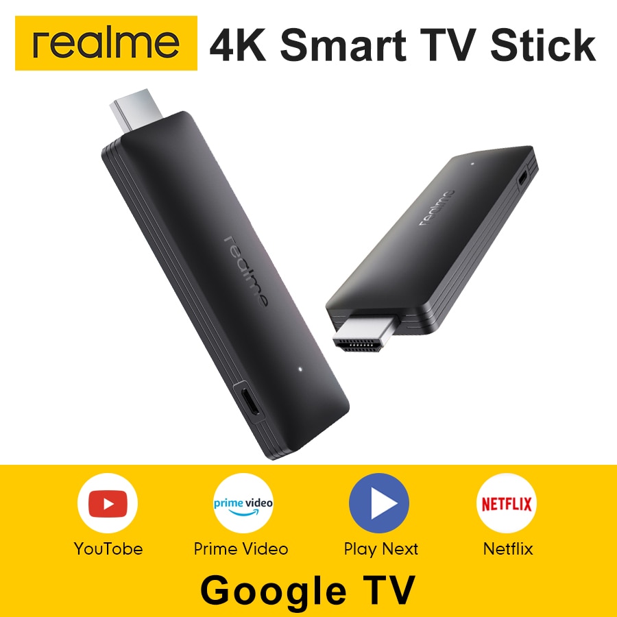 Global Version realme 4K TV Stick 2GB 8GB ARM Cortex A53 Quad Core Bluetooth 5.0 HDMI 2.1 Smart TV Stick 4kp60. 
