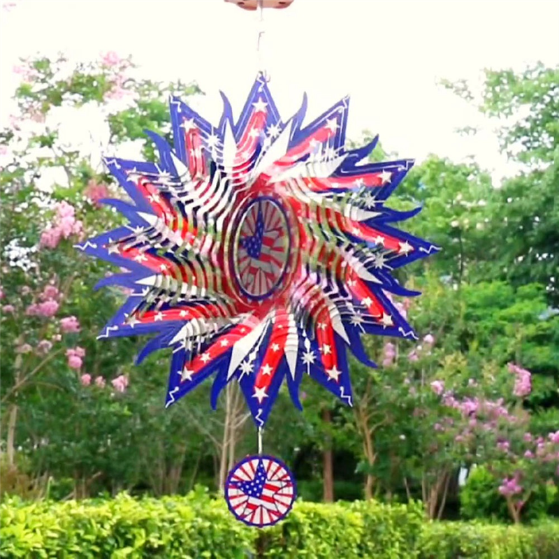 12In Wind Spinners HomeGarden Decor,Patio Yard Backyard Outdoor Art Outside Decorations Flag Decoration Gift for Hanging