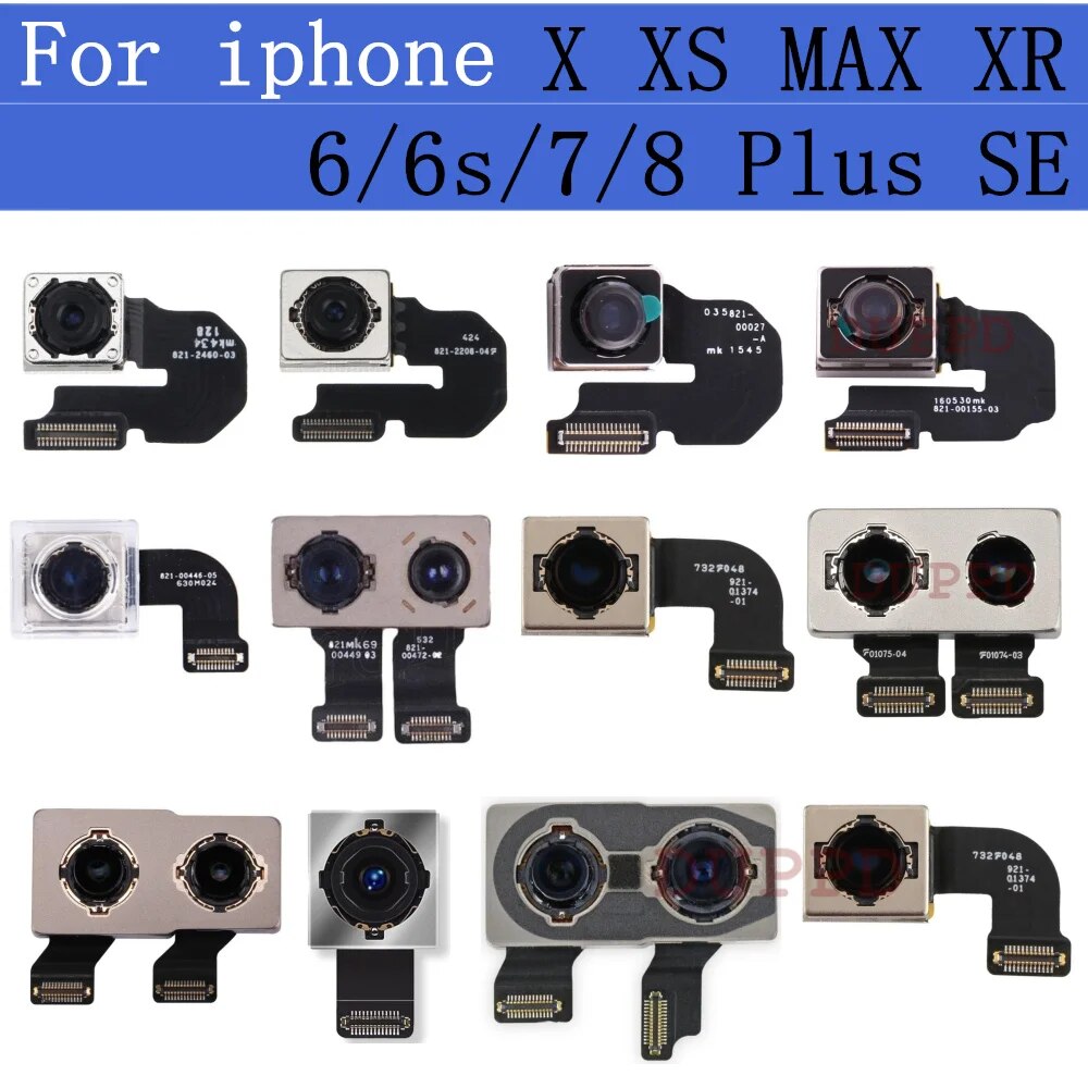 Rear Camera For iPhone X XS MAX XR 6 6G 6S 7 7G 8G 8 Plus SE 2020 2022 Original Test Back Main Camera Clear Focus, Clear Color