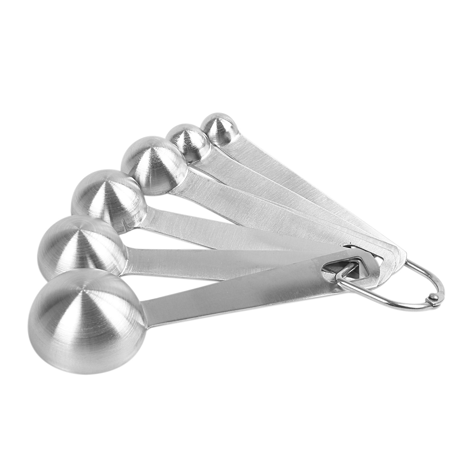 2 Set Measuring Cups Set of 7 with 1/8 Cup Coffee Scoop, Stainless Steel Metal Measuring Cup, 7 Piece Stackable Set with Spout - A & B. 
