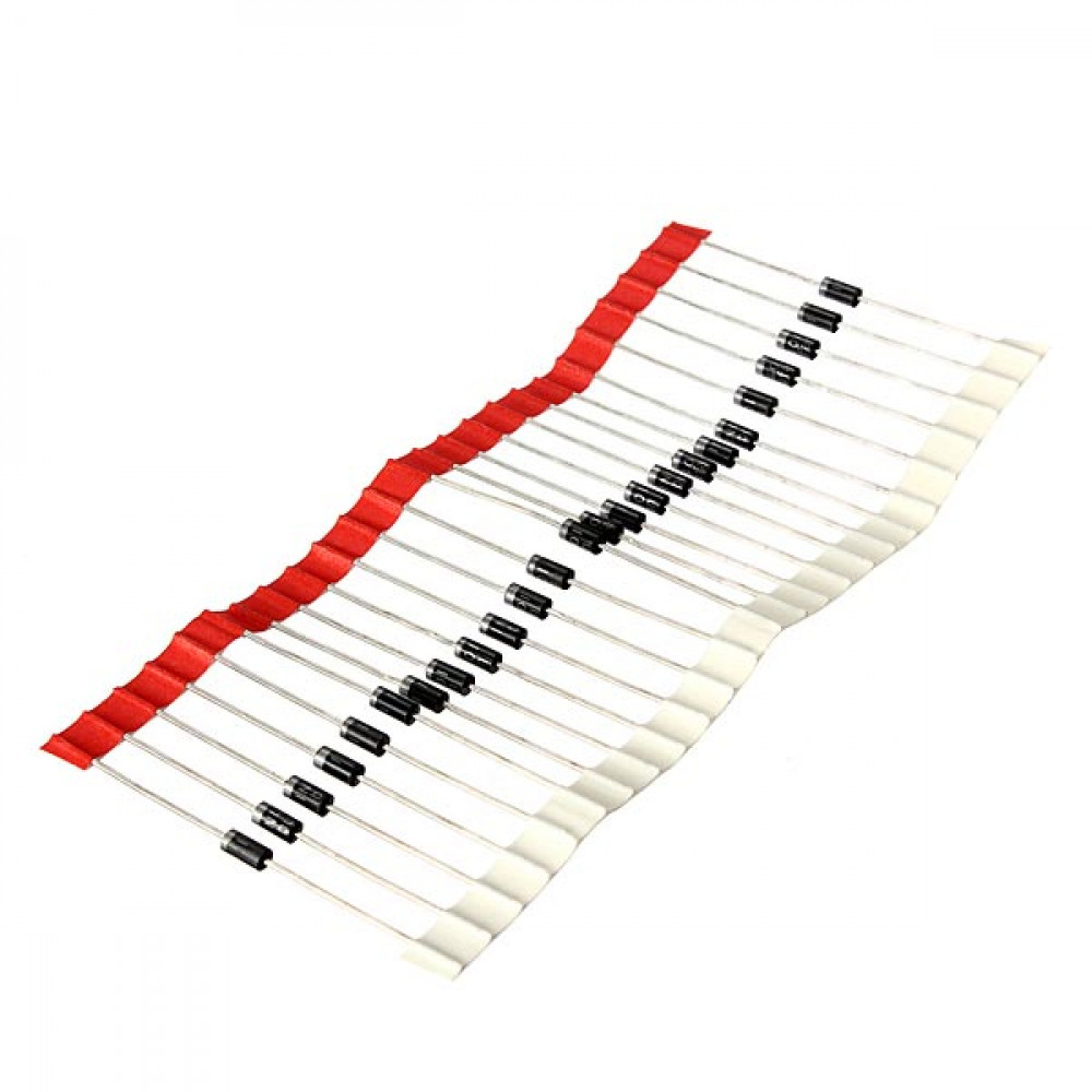 10Pcs- Diode 1N4001 1N-4001 4001 50V 1A General Purpose Rectifier Diode Silicon Junction Diode DO-41 Package 2 Pin Leads Terminals. 