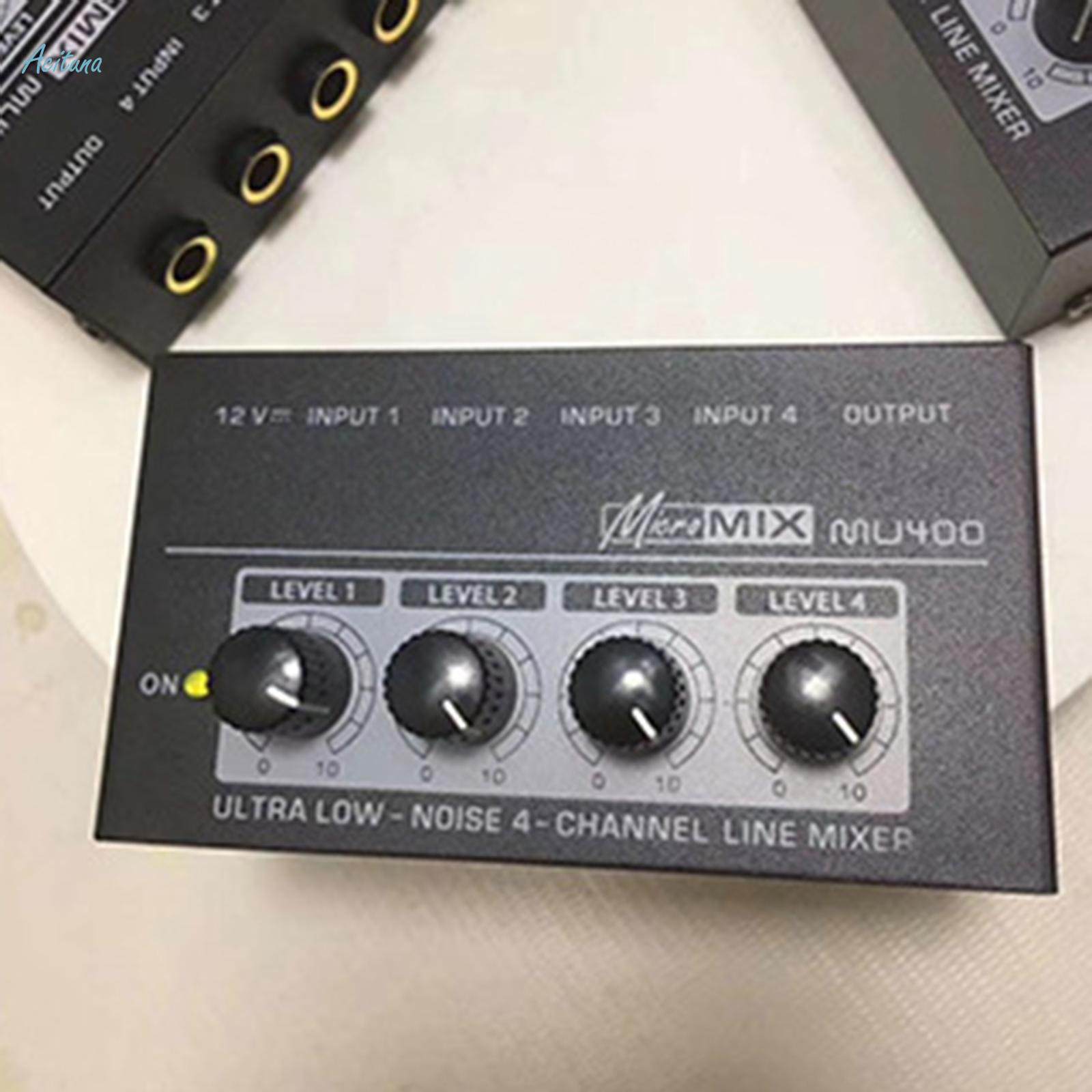 Mini Audio Mixer Sound Board Console Portable Mixer for Small Clubs or Bars Mixing Instrument. 