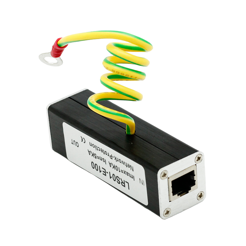 Network RJ45 Surge Protector Protection Device Lightning Arrester SPD for 100M Ethernet Network Thunder Lightning Arrester. 