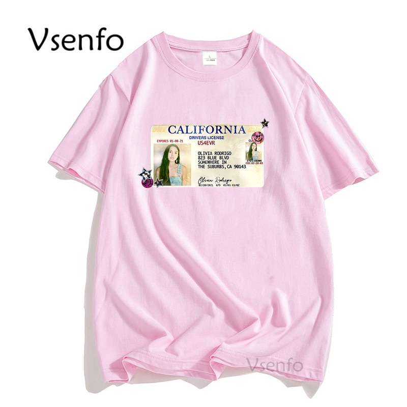 Olivia Rodrigo Merch T Shirt Men Summer Driver License Olvera Male Print Tshirt Unisex Cotton Short Sleeve Streetwear Clothes. 