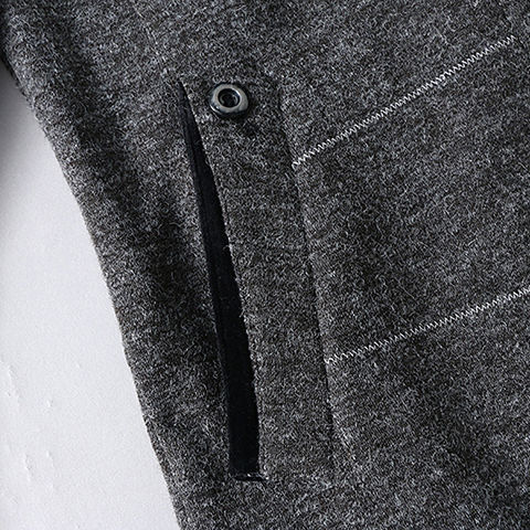 Yi Net Preferred Quality Men's Clothing Men's Business Casual Woolen Stitching Button Stand Collar Suit Jacket. 