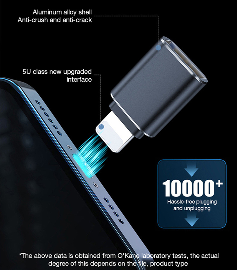 Wisdom OTG W-2 USB-A 3.0 to Lightning Converter. 
