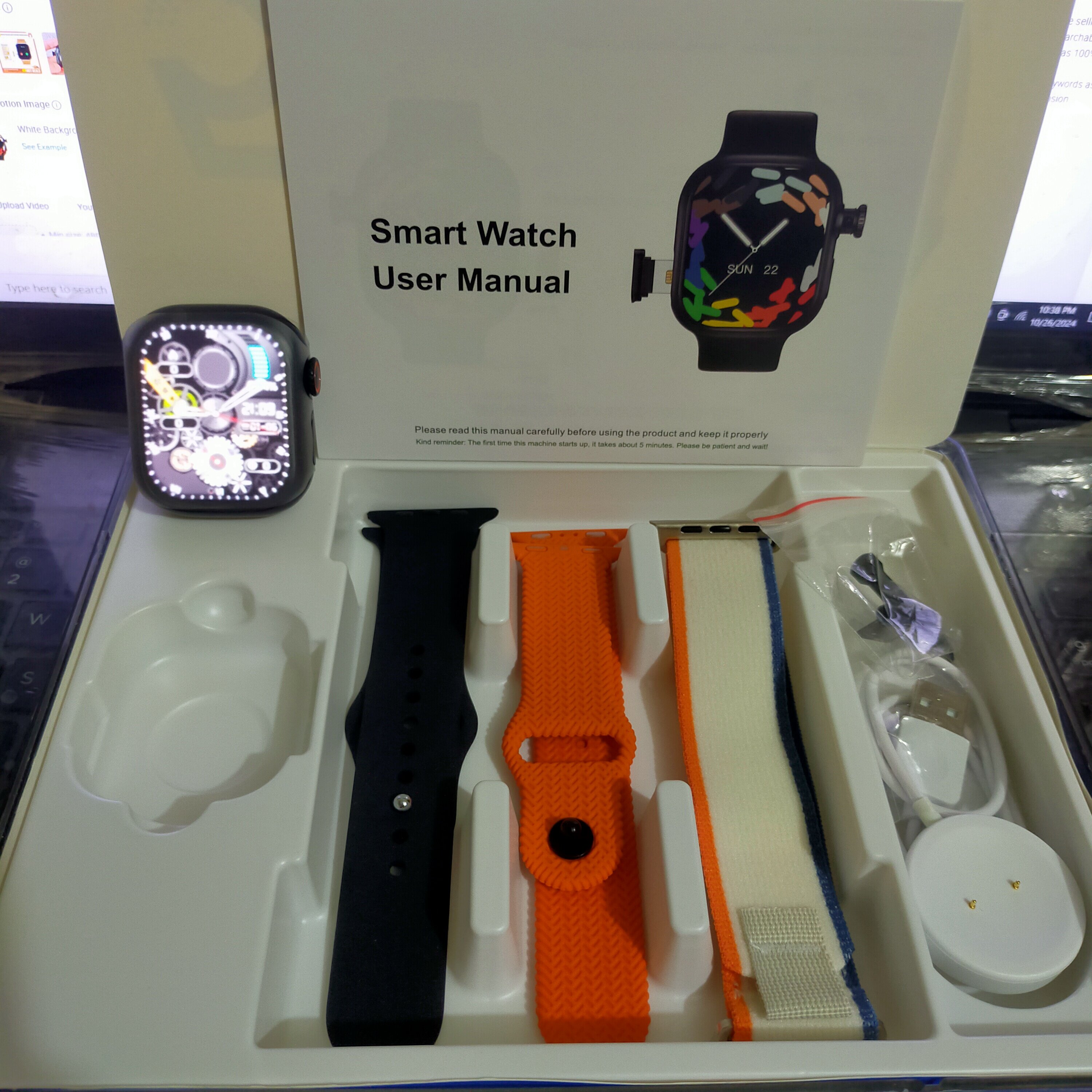 Ultra S9 Max/ Ultra S9/WS10 Ultra/S8 Ultra  5G, 4G Supported Android Smartwatch With Dual Camera   (12GB Ram/256GB ROM)   Smartwatch With Double Straps -259254768. 
