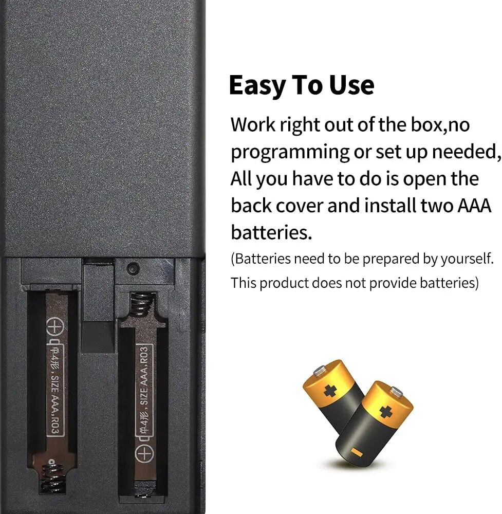 RMT-TX100U Universal Remote Control for Sony-TV-Remote, for All Sony bravia LCD LED HD Smart TVs, with Netflix Buttons. 