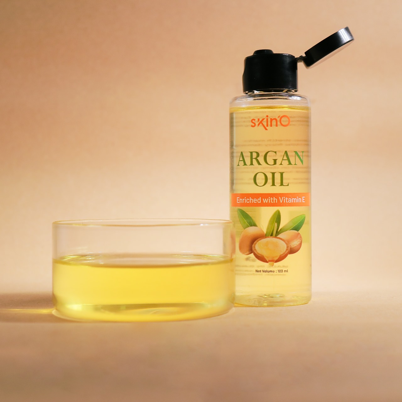 skinO Argan Oil Enriched with Vitamin E - 100ml to all hair type. 