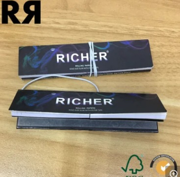 Premium Cigarette Rolling Papers with Tips (single, 1-1 4, kingslim size) FULL BO XN PAPER. 