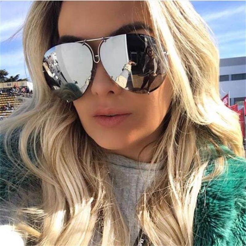 Silver 2024 shade sunglasses