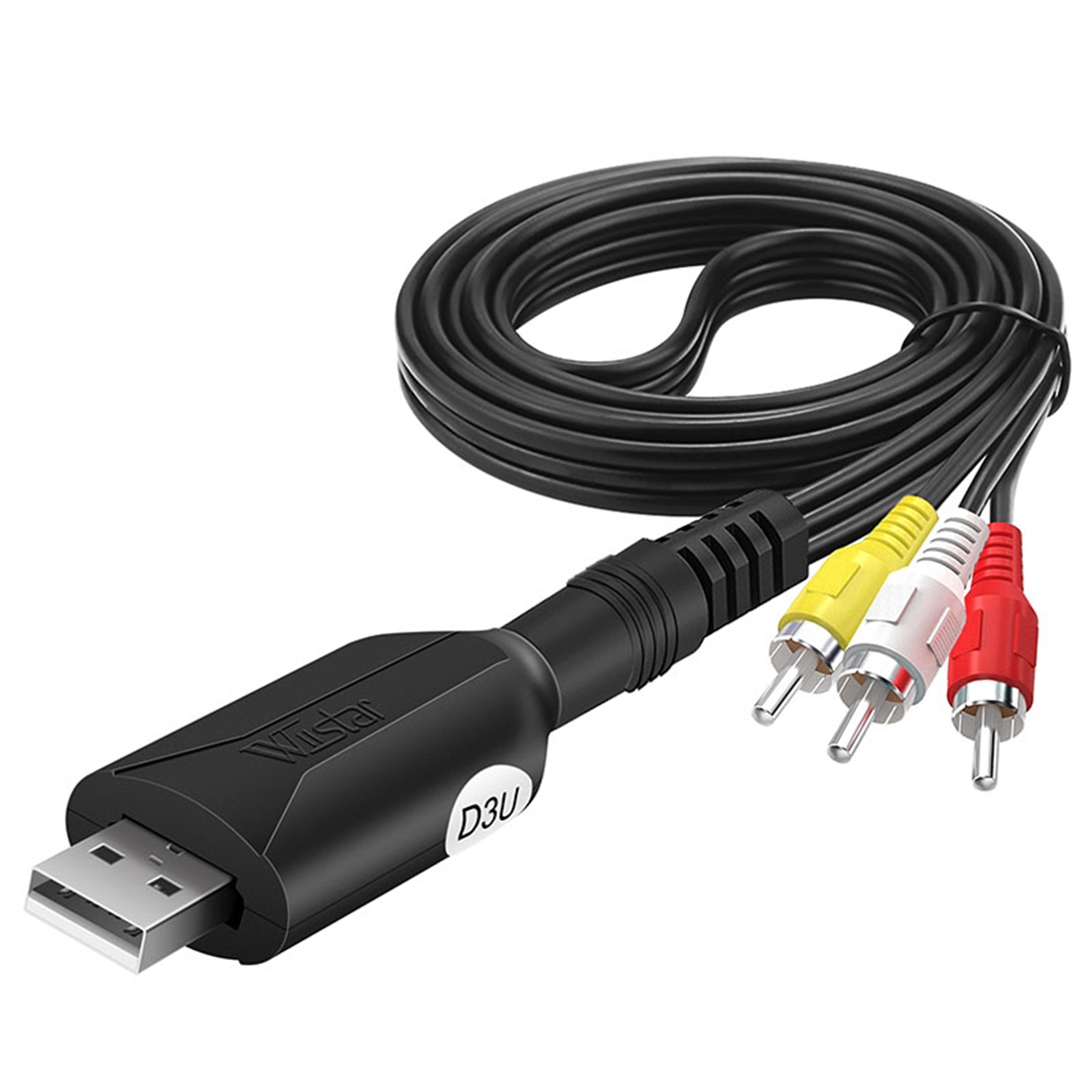 USB Video Capture Card To Digital RCA To USB 2.0 Adapter. 