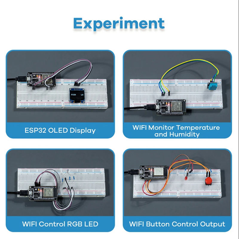 Kit ESP32 ESP-32S WIFI I OT Development Board for Project Learning Kit Basic Kit with Tutorial DIY Kit. 