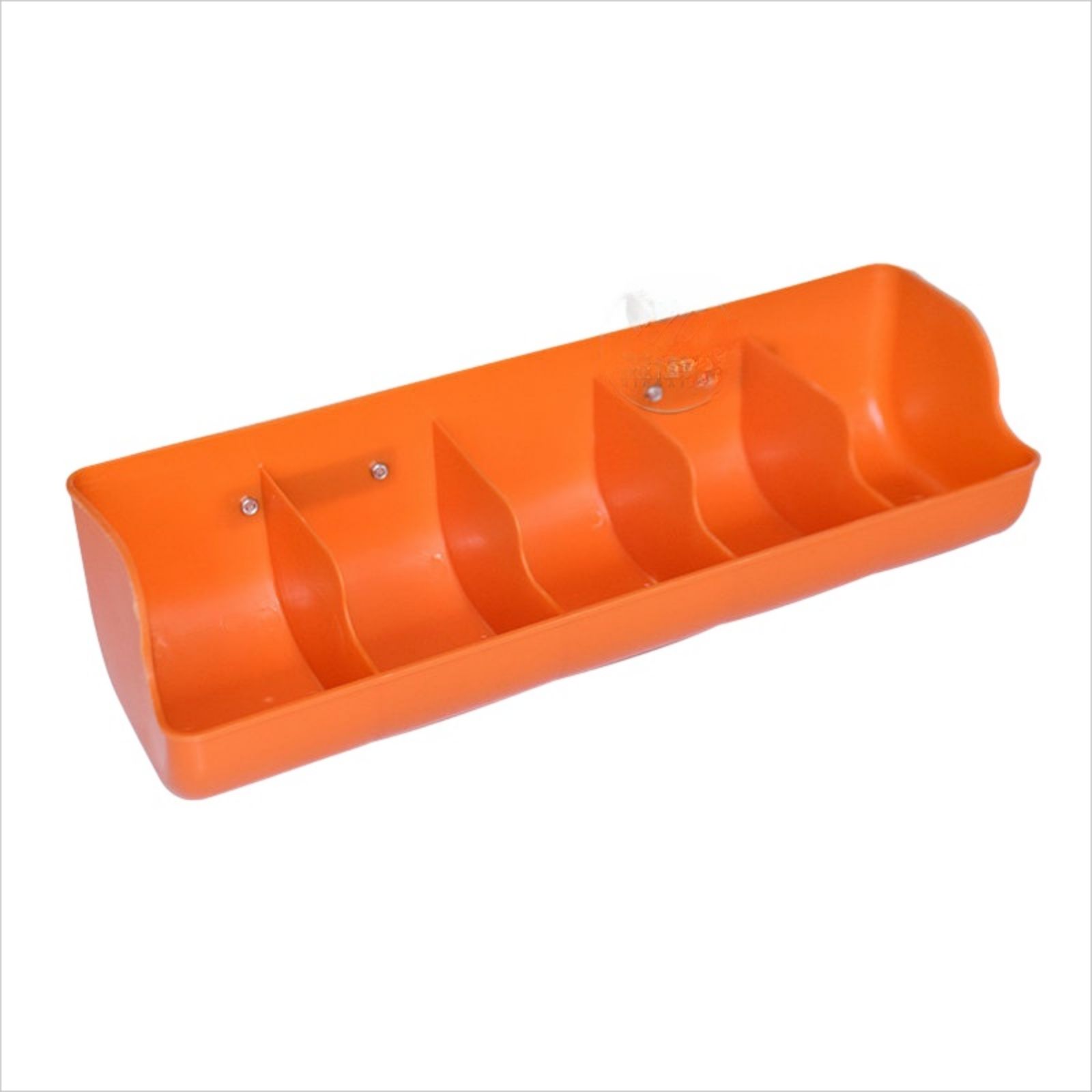 GC Pig Feed Trough, Wall Mounted Pig Feeder, 4 Grids Drinking Trough, 0-40 Centigrade Temperature Range Water Bowl, Farm Supply For Poultry, Livestock. 
