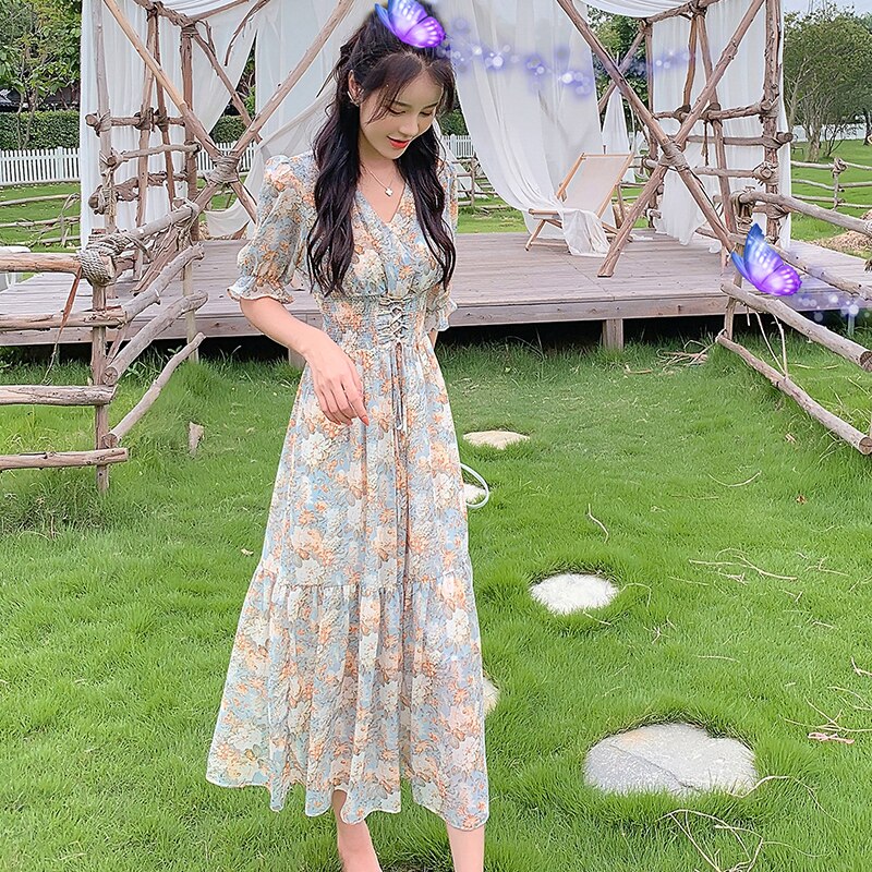 Korean bohemian outlet dress