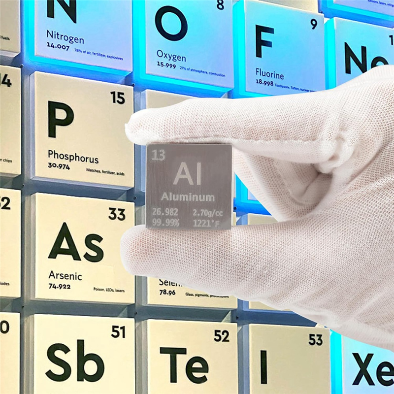 Aluminium Square Density Squares Pure Metal for Elements Collections Lab Experiment Periodic Table Collection(1 Inch) Easy Install Easy to Use. 