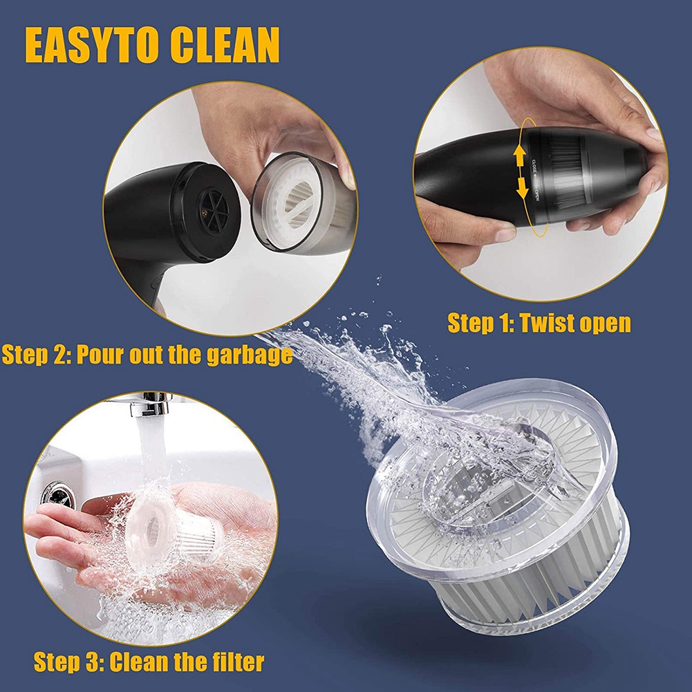 4KPa Keyboard Cleaner, Rechargeable Mini Vacuum Cleaner with LED Light,for Cleaning Dust,Hairs,Crumbs for Sofa,Computer. 